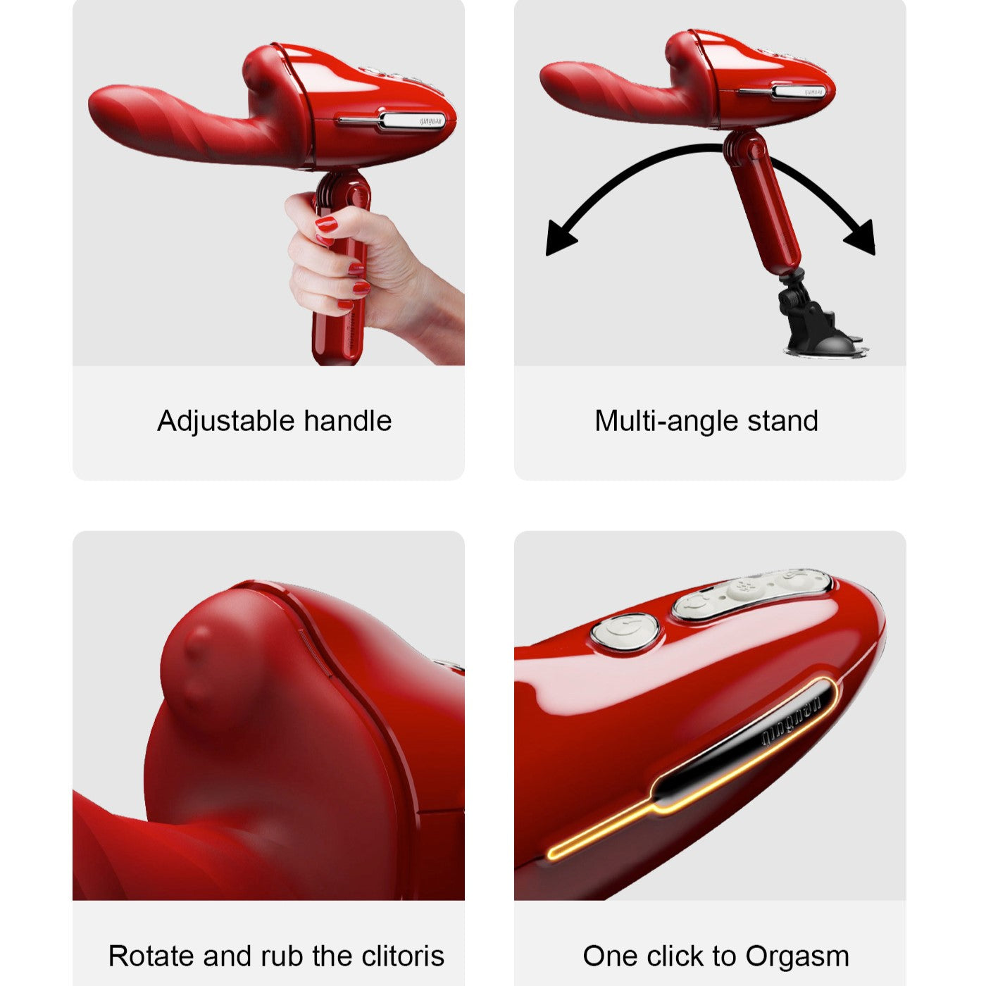 QINGNAN #9 Hand-Free Thrusting & Rotating Sex Machine-3