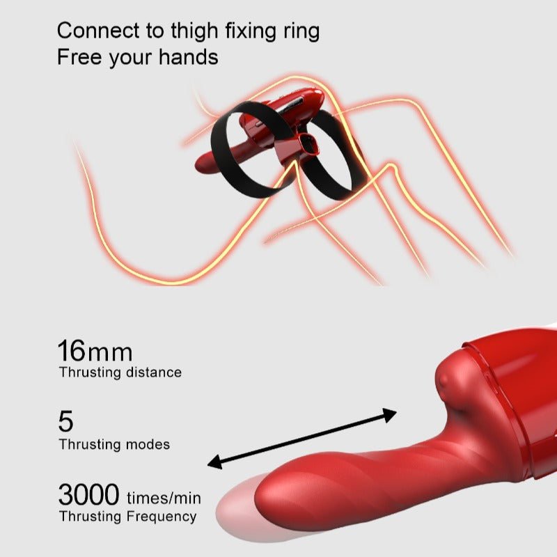 QINGNAN #9 Hand-Free Thrusting & Rotating Sex Machine-1