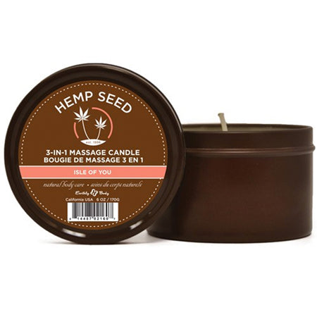 Earthly Body Massage Candle Isle of You 6oz-0