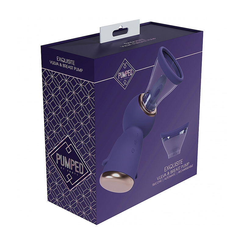 Pumped Exquisite Automatic Rechargeable Vulva & Breast Pump Purple-0