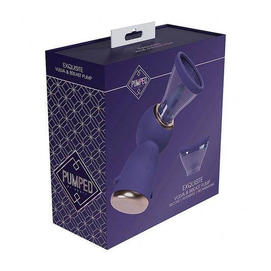 Pumped Exquisite Automatic Rechargeable Vulva & Breast Pump Purple-0
