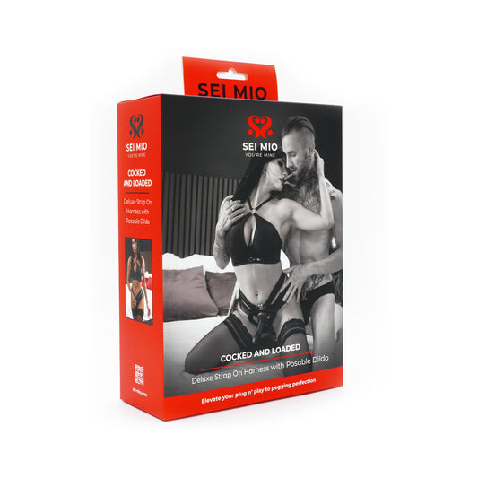 SEI MIO Cocked and Loaded Advanced Strap-On Harness and 6.5 in. Dildo-0