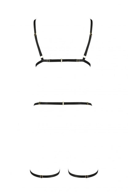 schwarzes Harness Dress PA595766 - XXL/XXXL-1
