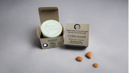 Organic Certified Balancing Solid Shampoo - Cedarwood - Oily & All Hair Types 60g-0